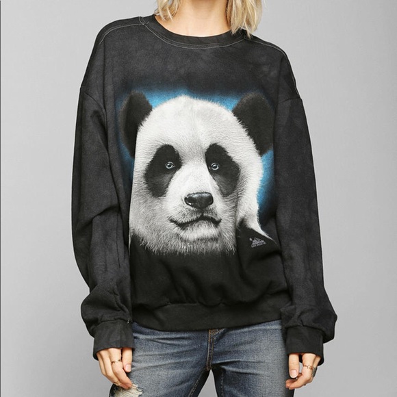 Urban Outfitters Tops - Vintage Type Oversized Large Panda Sweatshirt UO